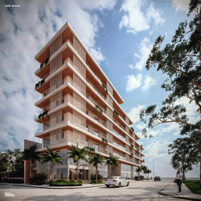 Jade Ocean — Cozinha integrada ao living com acabamento de alto padrão